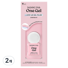 데싱디바 젤네일 원젤 컬러 키트, 다이콘, 10ml, 2개