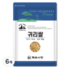 독도사랑 귀리쌀, 2kg, 6개