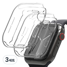 누아트 호환 호환 풀커버 TPU 젤리케이스 2p, 투명, 3세트