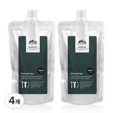 Manhurst 刮鬍凝膠 補充包, 250g, 4個