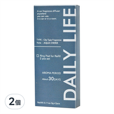 DailyLife 香氛芳香夾補充, 2盒, 水樣花果