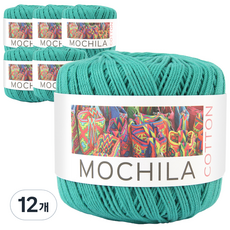 브랜드얀 모칠라코튼 뜨개실, 12개, 24토파즈