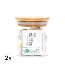 운남보이차 롱주차 유리병 S, 60g, 1개입, 2개