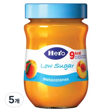 Hero 喜諾 低糖水蜜桃果醬, 5個, 280g