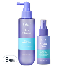 달리프 글램 헤어 뿌리 볼류머 스프레이 150ml + 휴대용 미니 헤어픽서 30ml 세트, 3세트