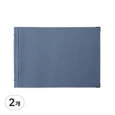 VICDREAM 皮革6孔A4日記本封面+線條內頁, 深藍