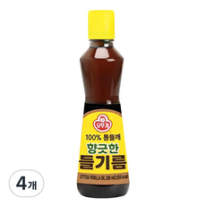 오뚜기 향긋한 들기름, 320ml, 4개