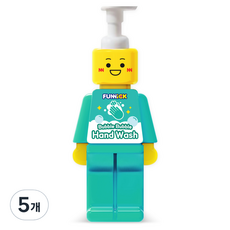 퍼니브릭 버블 버블 핸드워시 502ml, 페퍼민트향, 5개