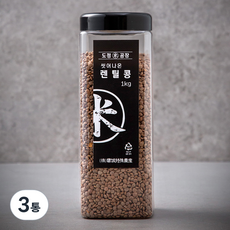 도정공장 씻어나온 렌틸콩, 1kg, 3통