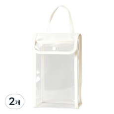 Join Made 掛式面紙廚房紙巾收納整理盒多用途收納袋, 奶油色, 2個