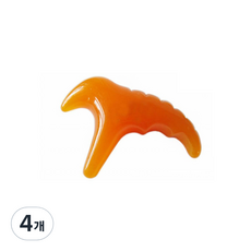 MEO 蜜蠟按摩新型T字型足部指壓棒, 4個, 單一顏色