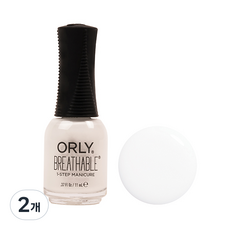 ORLY 透氣彩色指甲營養液 2070002 White Tips, 2070002號, 11ml, 2個