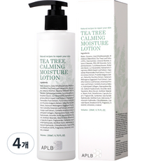 APLB 티트리 카밍 수분 로션, 4개, 200ml