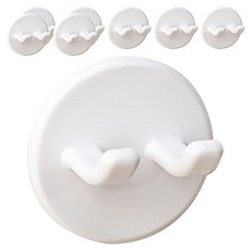 강력 부착식 걸이, 화이트, 8개