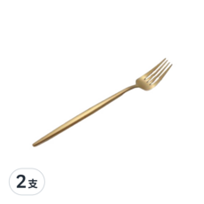邸家本舖 歐風304不鏽鋼甜點叉, 土豪金, 2支