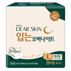 디어스킨 에어엠보 입는 오버나이트, 특대형, 4개입, 1개