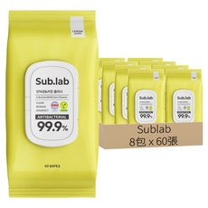Sub.lab 電磁爐與廚房清潔濕巾 60張, 8包