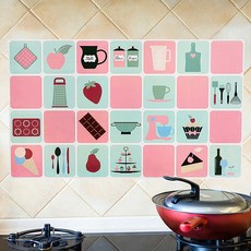 螞蟻廚具油防水貼紙粉色蛋糕, 5件