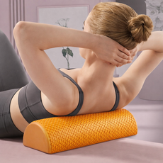 스포츠 마사지 반원형 EVA 폼롤러, 오렌지, 1개