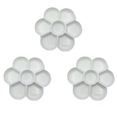 Eden Stole專業梅花設計水彩調色盤 2號, 7個空格, 1個