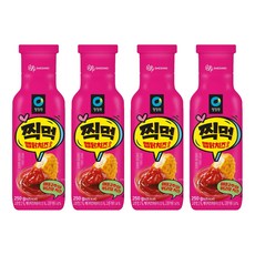 청정원 찍먹 맵닭치즈소스, 250g, 4개
