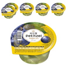 쁘띠첼 포도 과일젤리, 210g, 6개