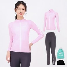 aquatica 女款防曬拉鍊上衣 AQAWJP23003 + 高腰水上運動緊身褲 AQAWLE23003 套裝