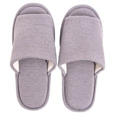 HOLA 和樂家居 柔軟針織布質拖, 礫石灰, 1雙