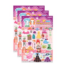 kumhong Mart Play 裝飾貼紙科迪書第 1 部分 3p, 混色