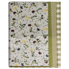 Shueshueroom 印花棉質布料 4件組, SH-083 花紋款+點點款+小方格款+大方格款, 55*45cm, 1組