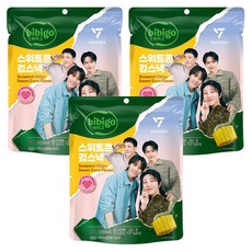CJ bibigo 海苔脆片 甜玉米口味, 3包, 40g