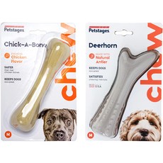 Petstages 小狗玩具chikabon M +親愛的喇叭M, 混色, 1套