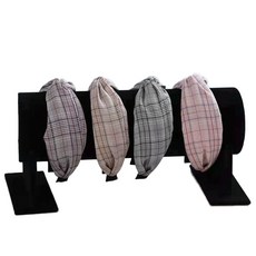 El Living髮箍髮箍手環飾品天鵝絨展示架 黑色, 1個