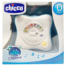 Chicco 絢麗彩虹投射夜燈, 0m+適用, 粉藍色, 1個