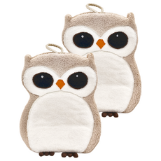 動物擦手巾, 貓頭鷹, 2個