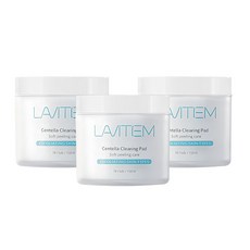 LAVITEM 積雪草清潔墊, 70片, 3罐
