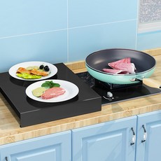Market Plan 電磁爐瓦斯爐爐架蓋 小款, 黑色, 1個