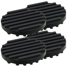 TRENY 圓型橡膠止滑抗震墊, 4個