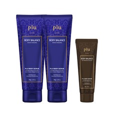 plu 膠原蛋白多效身體磨砂膏 180g 2入+溫泉水多效身體磨砂膏 50g, 1組