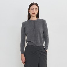 ab.plus 女款圓領素色針織開襟衫 LSZ4MY31