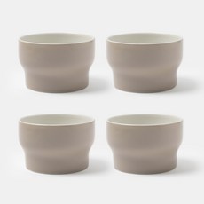 ssueim 素色造型麵碗, 豆沙色, 4入