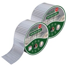 스코라 초강력 부틸 방수 테이프 은색 5cm x 10m, 2개