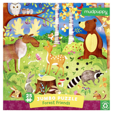 Mudpuppy 森林朋友地板拼圖，25片, 1組