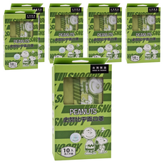 挺立舒 史努比 成人平面醫療口罩 17.5 x 9.5cm, 10片, 6盒, 全員