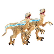 Bandi 軟膠動物迅猛龍公仔, 2個