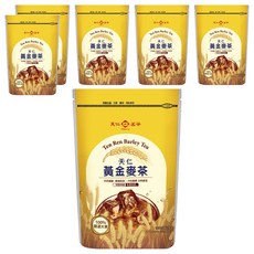 天仁茗茶 天仁黃金麥茶, 25g x 12包 x 6袋, 天然無咖啡因，冷熱皆宜