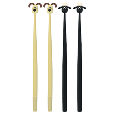 3000 超級無敵掌門狗搖晃無酸筆 2 件套, 米色 + 黑色, 2套