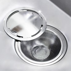 不銹鋼TD全不銹鋼304水槽排水網+蓋子套裝, 單一顏色, 1套