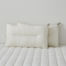 아미앙스 빨아쓰는 낮은 경추베개, 아이보리, 2개