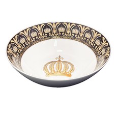 Tettau Pompous Crown 沙拉碗 25.5公分, 1個, 黑色